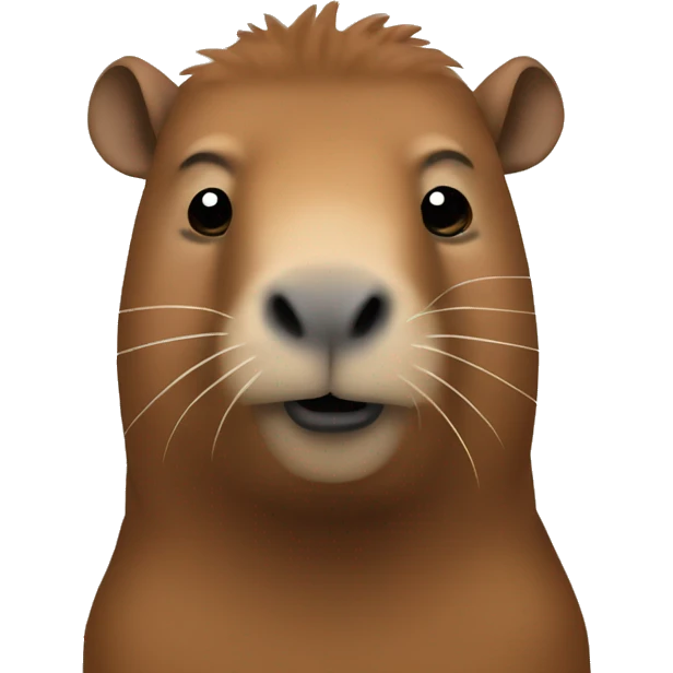 Capibara con hoddy emoji