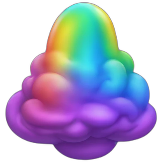 rainbow space poop emoji