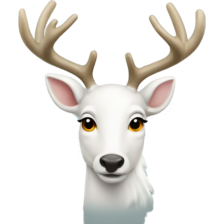 White christmas deer emoji