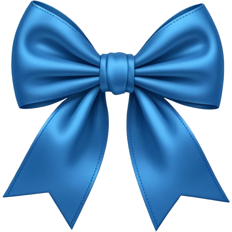 Blue bow emoji