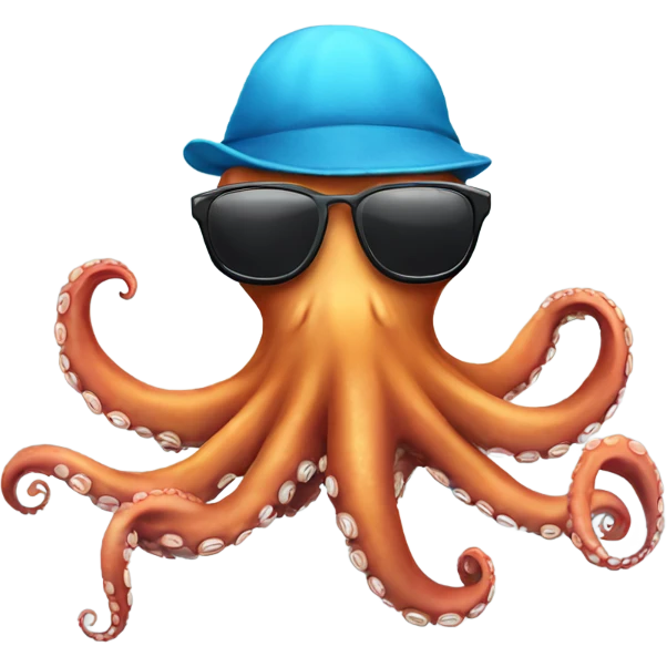 Octopus wearing sunglasses emoji