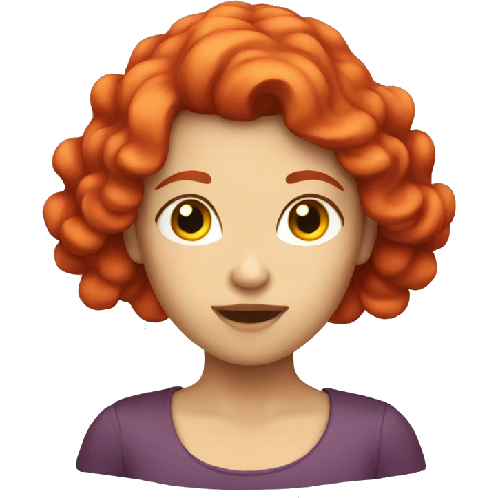 Red haired siren emoji
