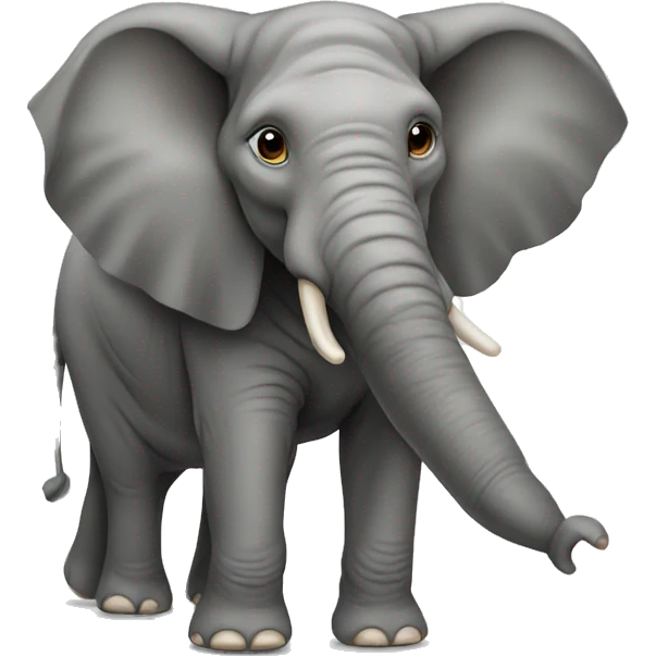 Elephant without trunk emoji