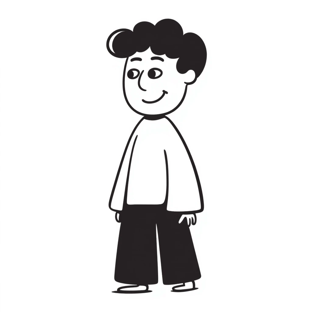 white man character emoji