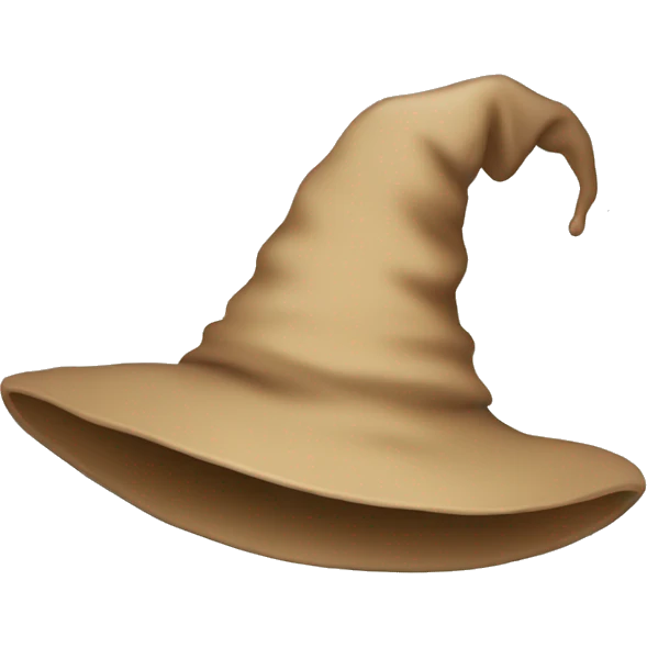 Beige witch hat emoji