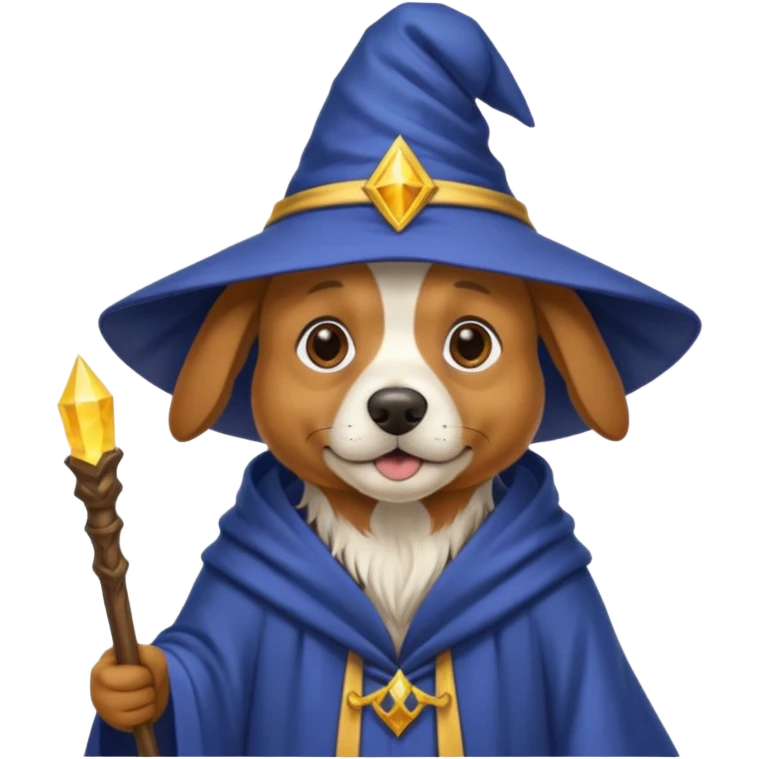 Dog wizard emoji