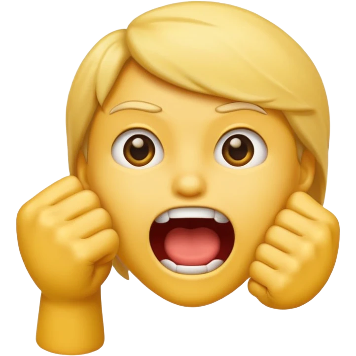 Emoji biting fist emoji