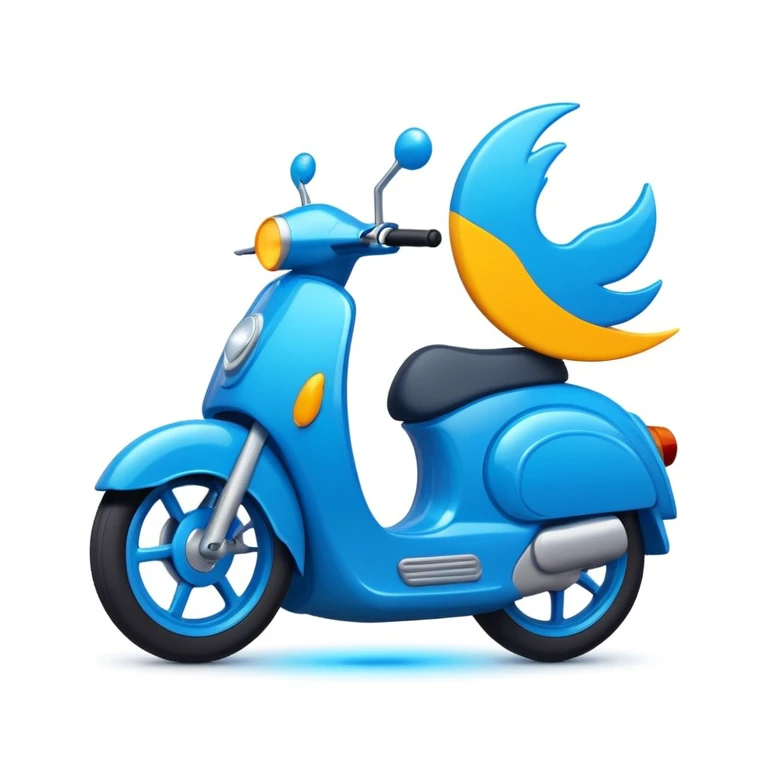  blue ride symbol emoji