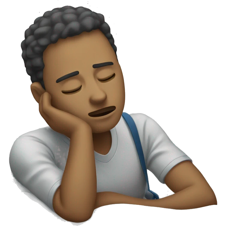Fatigue because of study  emoji