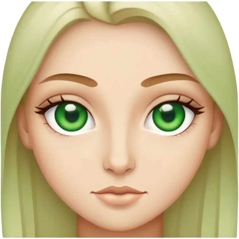 Me with green eyes emoji