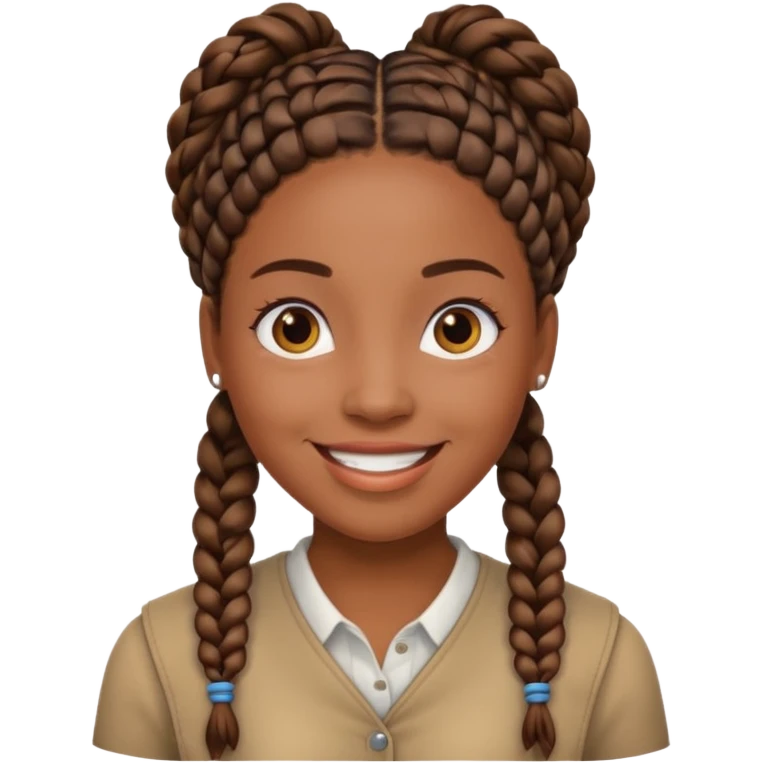 Black female with braids emoji