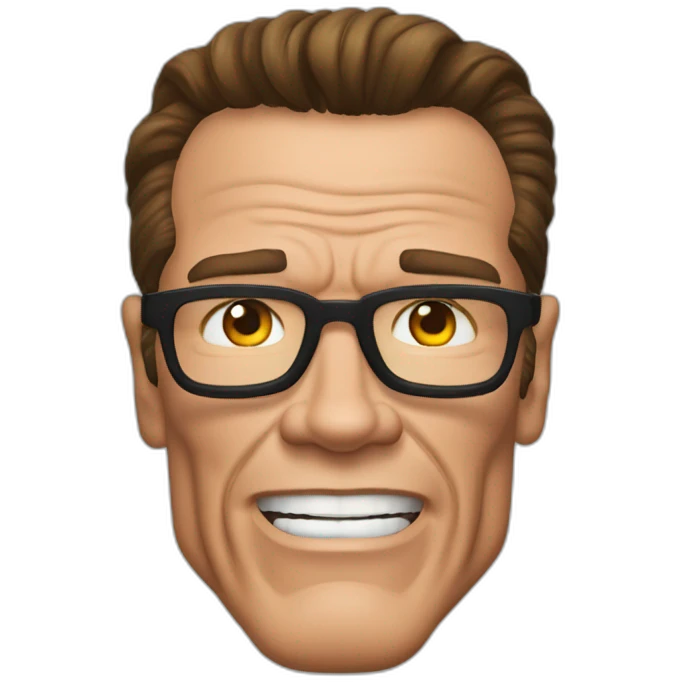 Arnold Schwarzenegger disfrazado de científico emoji