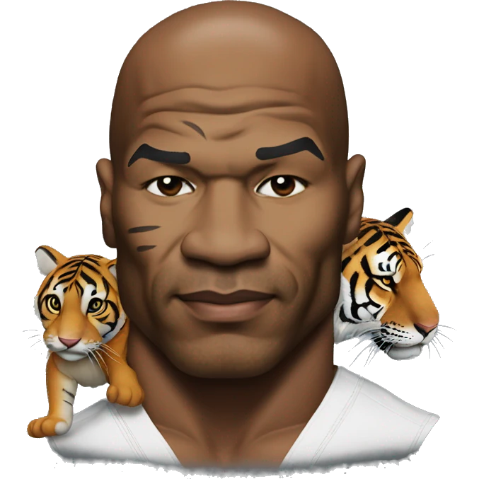 Mike Tyson with tiger emoji