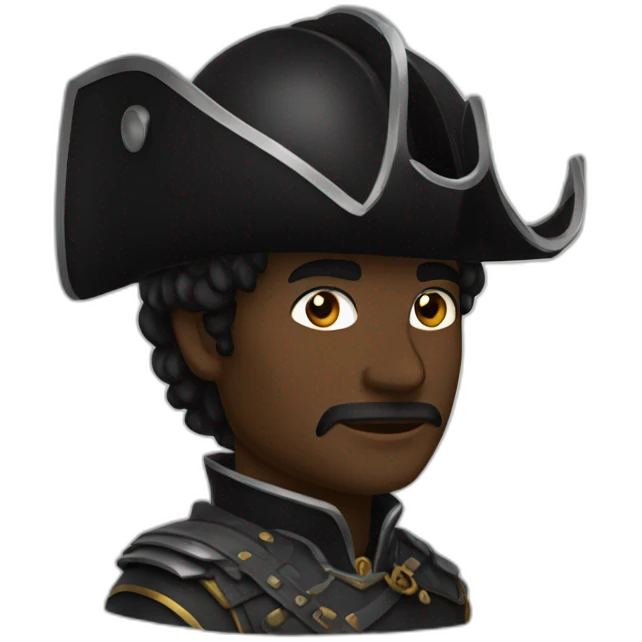 chevalier noire emoji