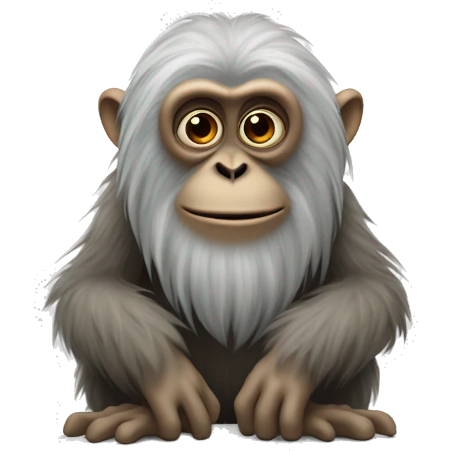 demiguise: Peaceful, ape-like creatures with the ability to turn invisible, sought after for their fur's ability to make invisibility cloaks. emoji