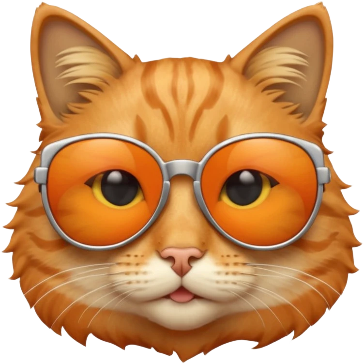 Cat wearing sunglasses emoji