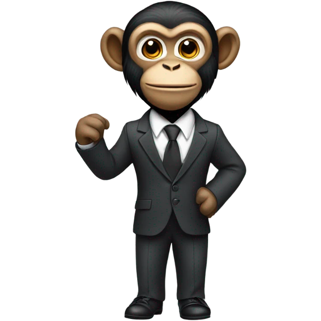 Monkey with a suit on  emoji