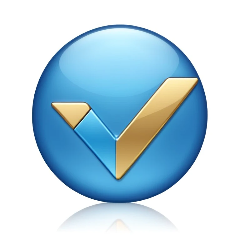 Verified blue check mark emoji