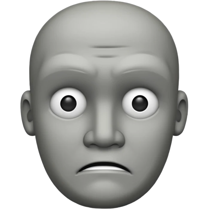 Make this emoji in professional vesion 🗿 emoji
