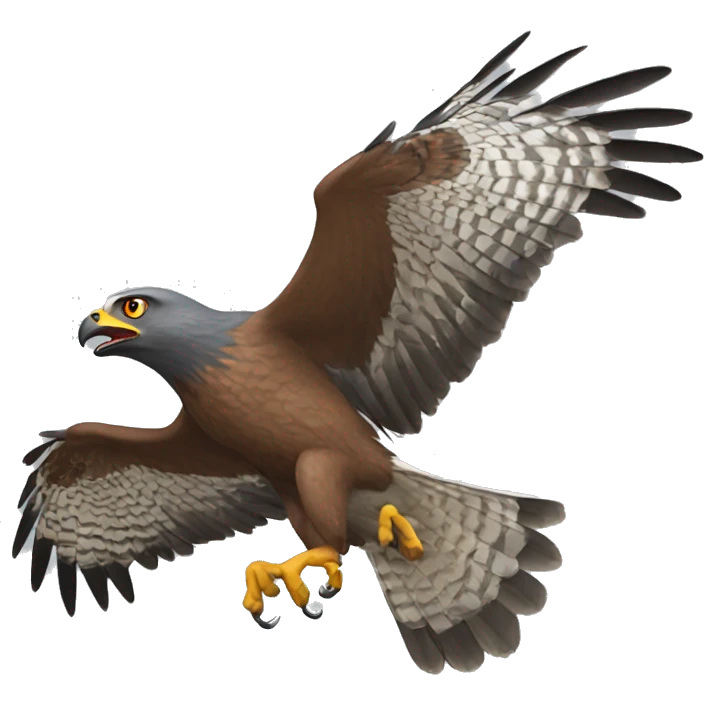 goshawk attacking emoji