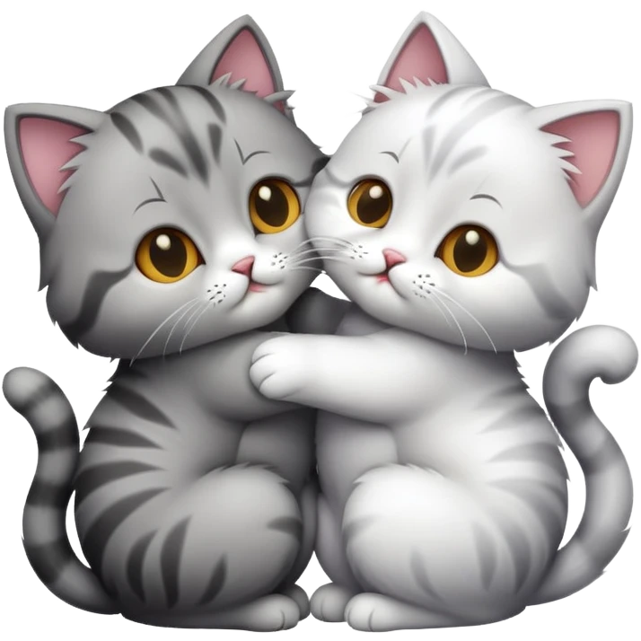 Cats kissing emoji