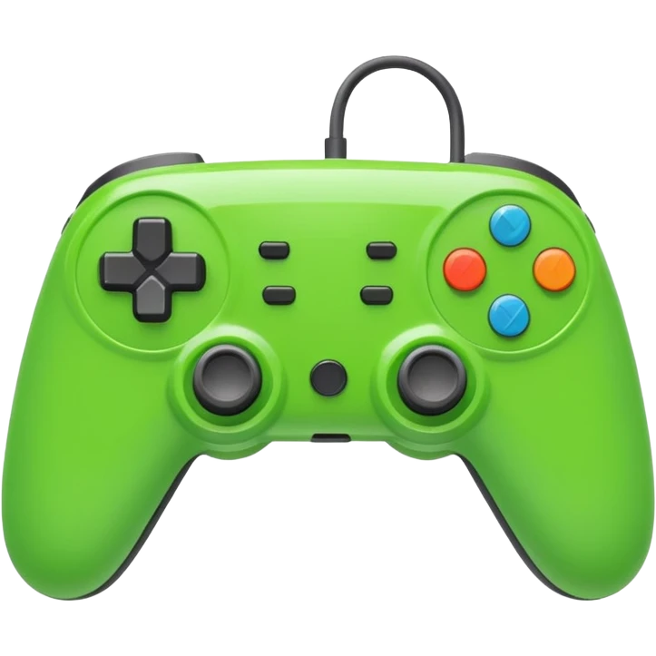 bright green video game controller emoji