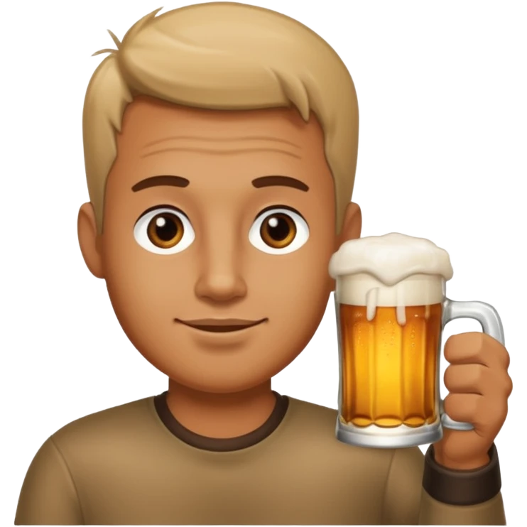 Beer drinks Man emoji