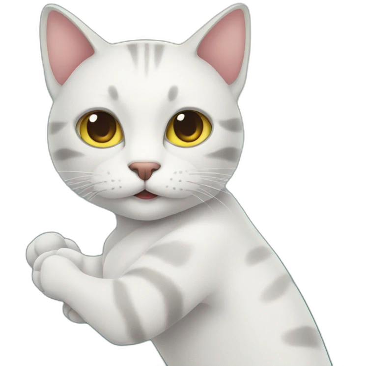 Cat whit spacial arm emoji