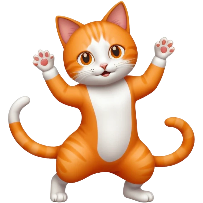 Cat dancing emoji