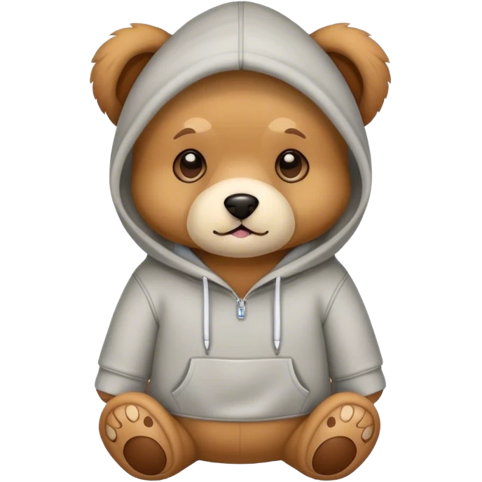 Teddy dog with hoddie emoji