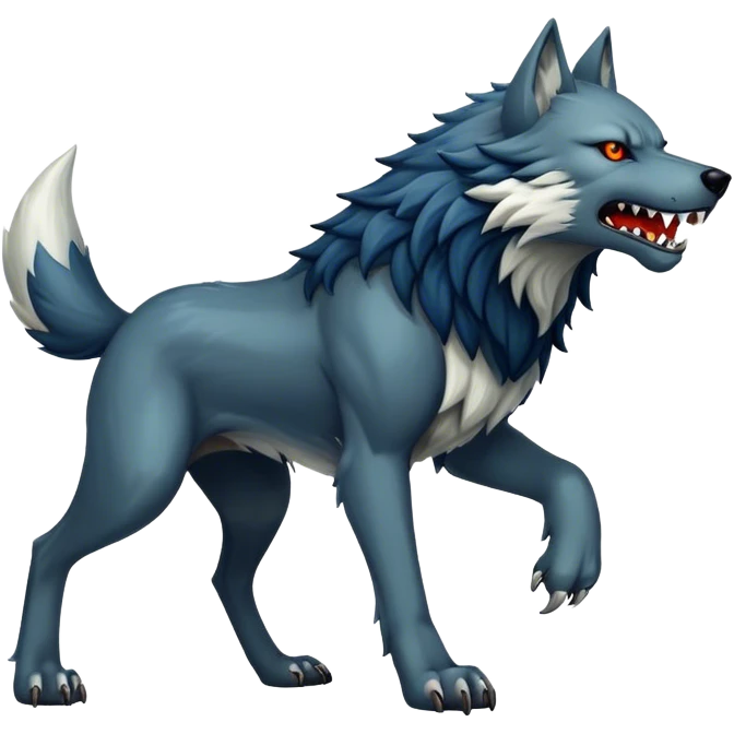 Fenrir wolf monstrous emoji