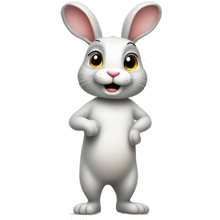 rabbit stand two legs emoji
