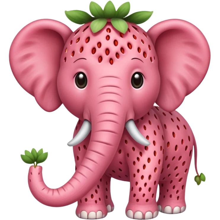 Elefante de fresa emoji