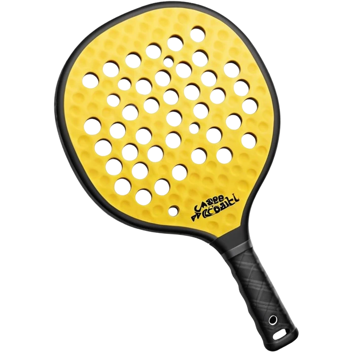 Black pickleball paddle emoji