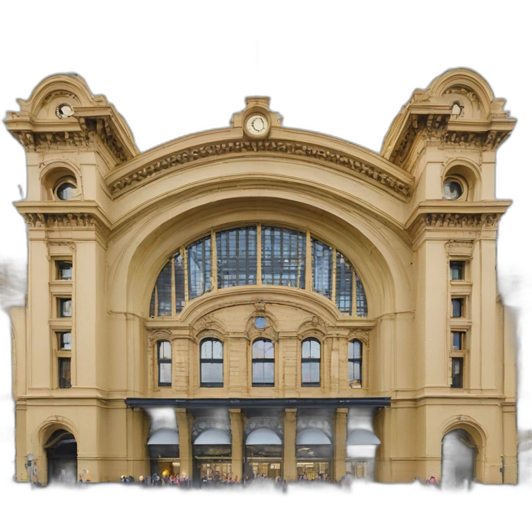 melbourne flinders station facade emoji