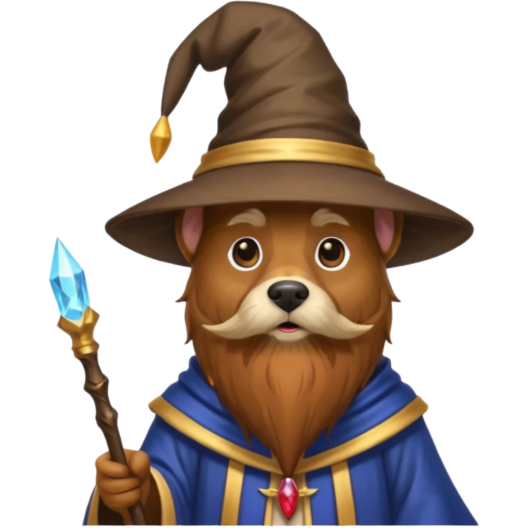Dog wizard emoji