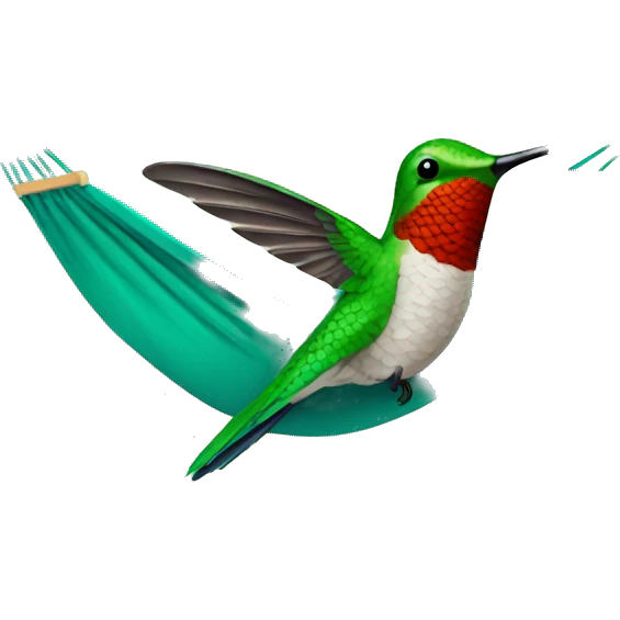 hummingbird in a hammock emoji