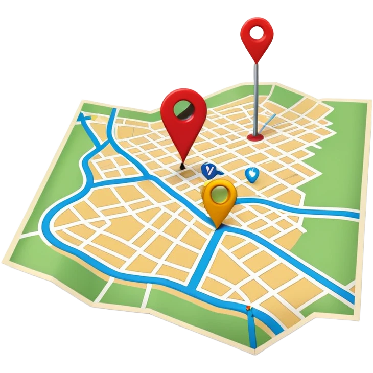 a map of vienna with a pin on it emoji