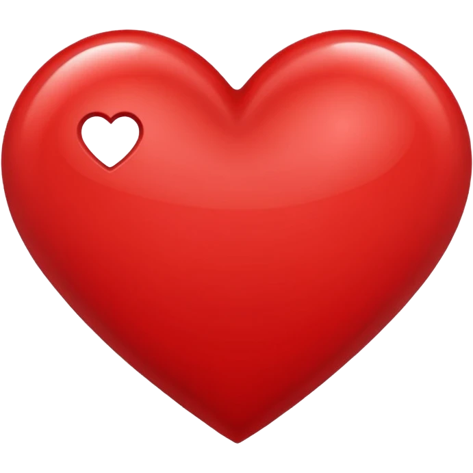 heart with a double outline emoji