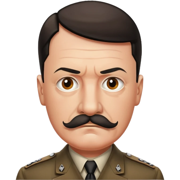 Hitler with mustac emoji