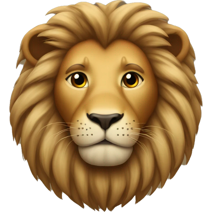 lion with love eyes emoji