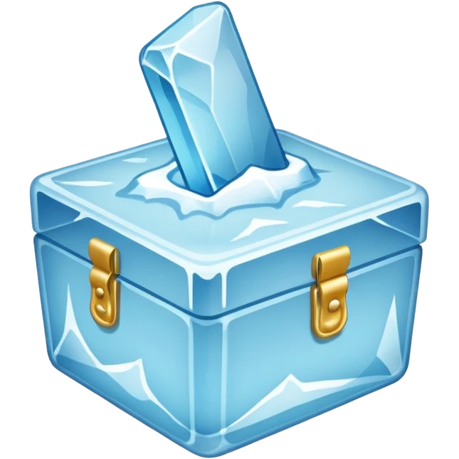 a pin box which break ice emoji