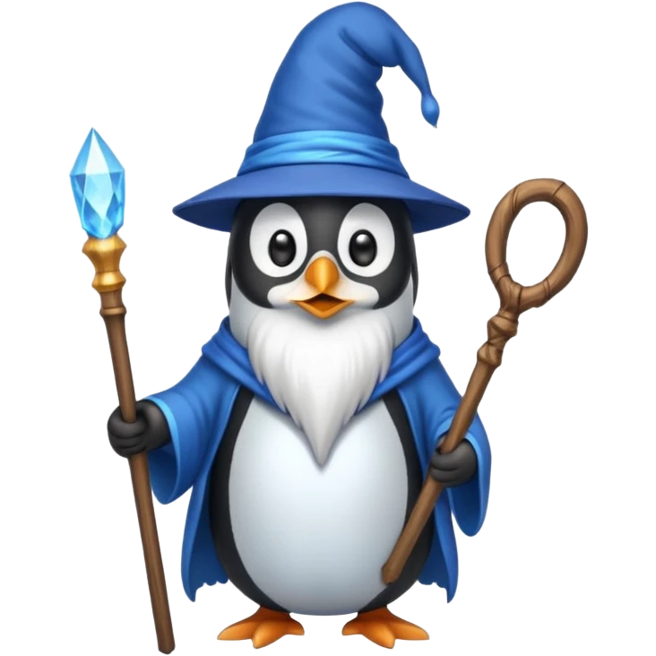 Penguin Wizard emoji