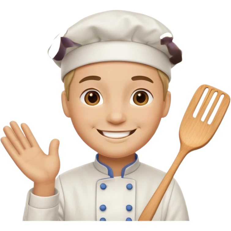 happy cook with a chef hat emoji