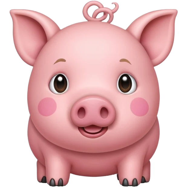Cute piggy emoji