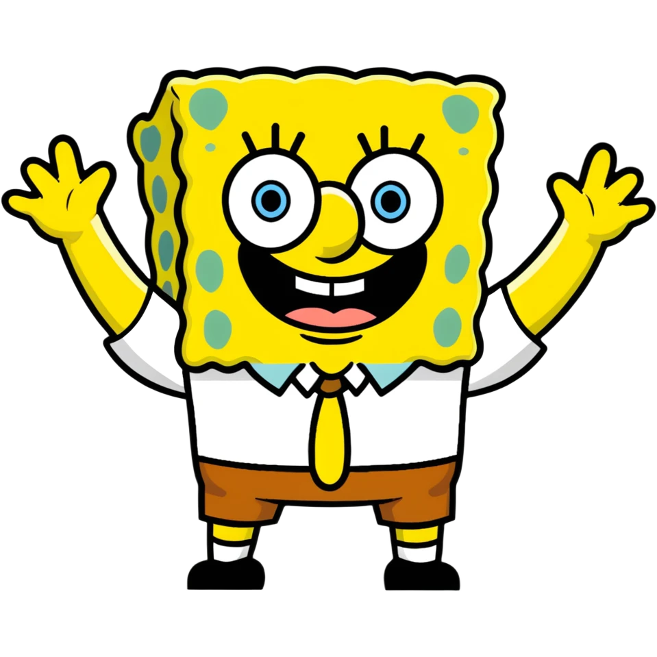 iconic SpongeBob SquarePants emoji