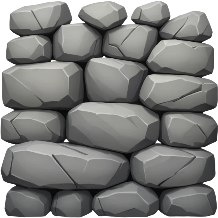 a wall of rocks emoji