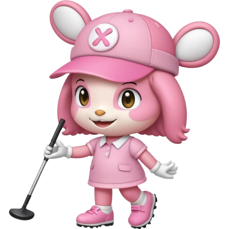my melody golfing emoji