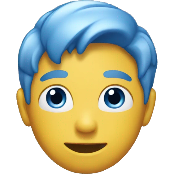 blue shy emoji emoji