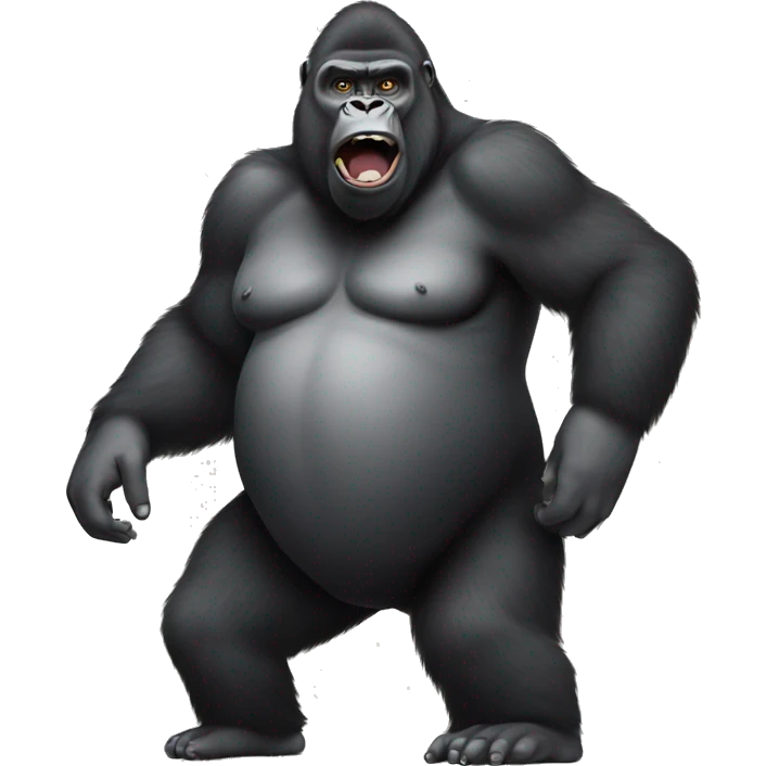 Obese gorilla emoji